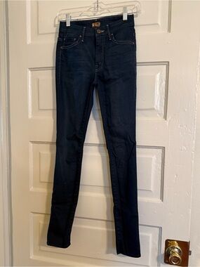 MOTHER High Waisted Looker Skinny Jeans